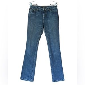 Lauren Jeans Co By Ralph Lauren Bootcut Size 2 Low Rise Distressed medium